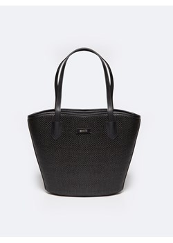 Torebka damska shopperka 2w1 czarna RR574071 906 ze sklepu Big Star w kategorii Torby Shopper bag - zdjęcie 179093622