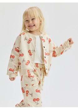 Reserved - Wzorzysta bluza bomber - kremowy ze sklepu Reserved w kategorii Bluzy dziewczęce - zdjęcie 179100972