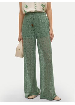 Vero Moda Spodnie materiałowe Maya 10325044 Zielony Wide Leg ze sklepu MODIVO w kategorii Spodnie damskie - zdjęcie 179104001