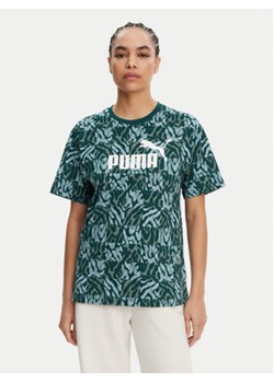 Puma T-Shirt Ess Graphic 685070 Zielony Loose Fit ze sklepu MODIVO w kategorii Bluzki damskie - zdjęcie 179104620