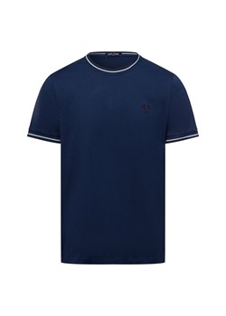 Fred Perry T-shirt męski Mężczyźni Bawełna granatowy jednolity ze sklepu vangraaf w kategorii T-shirty męskie - zdjęcie 179105923