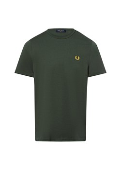 Fred Perry T-shirt męski Mężczyźni Bawełna jodłowy jednolity ze sklepu vangraaf w kategorii T-shirty męskie - zdjęcie 179105924