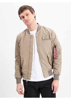 Alpha Industries Kurtka męska Mężczyźni Sztuczne włókno taupe jednolity ze sklepu vangraaf w kategorii Kurtki męskie - zdjęcie 179105963