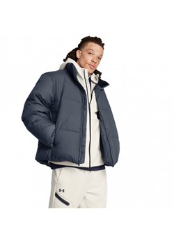 Męska kurtka z puchem naturalnym Under Armour Limitless Down Puffer Jacket - szara ze sklepu Sportstylestory.com w kategorii Kurtki męskie - zdjęcie 179108252