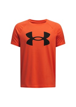 Chłopięca koszulka treningowa Under Armour UA Tech Big Logo SS - pomarańczowa ze sklepu Sportstylestory.com w kategorii T-shirty chłopięce - zdjęcie 179108370