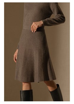 Perfect Cashmere Kaszmirowa spódnica &quot;Shaw&quot; w kolorze brązowym ze sklepu Limango Polska w kategorii Spódnice - zdjęcie 179113891