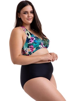 Dwuczęściowy strój kąpielowy plus size 28/03, Kolor czarny-wzór, Rozmiar XL, Primo ze sklepu Intymna w kategorii Stroje kąpielowe - zdjęcie 179114211