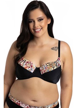 Dwuczęściowy strój kąpielowy plus size 73/04, Kolor czarny-wzór, Rozmiar XL, Primo ze sklepu Intymna w kategorii Stroje kąpielowe - zdjęcie 179114224