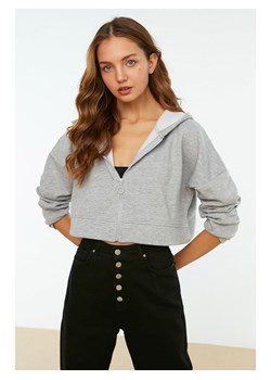 trendyol Bluza w kolorze szarym ze sklepu Limango Polska w kategorii Bluzy damskie - zdjęcie 179114381