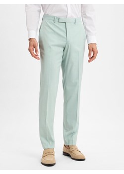 Finshley & Harding Męskie spodnie garniturowe - Kalifornia Mężczyźni Slim Fit miętowy marmurkowy ze sklepu vangraaf w kategorii Spodnie męskie - zdjęcie 179117401