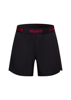 HUGO Męskie kąpielówki - TAP Mężczyźni Sztuczne włókno czarny jednolity ze sklepu vangraaf w kategorii Kąpielówki - zdjęcie 179128261