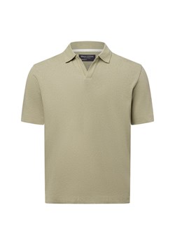 Marc O'Polo Męska koszulka polo z zawartością lnu Mężczyźni Bawełna trzcinowy jednolity ze sklepu vangraaf w kategorii T-shirty męskie - zdjęcie 179128272