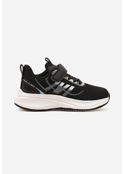 Czarno-Białe Buty Sportowe Sneakersy Clibee z Geometrycznym Wzorem Jenionisea ze sklepu born2be.pl w kategorii Buty sportowe dziecięce - zdjęcie 179128472