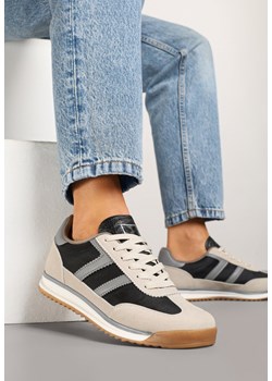Czarne Sneakersy z Geometrycznym Wzorem Naitiel ze sklepu born2be.pl w kategorii Buty sportowe damskie - zdjęcie 179128611
