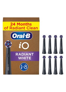 Oral-B Wymienne końcówki (8 szt.) "iO Radiant White" w kolorze czarnym - id: 16608243 - marki Oral B - 179130714 Oral-B Wymienne końcówki (8 szt.) "iO Radiant White" w kolorze czarnym ze sklepu Limango Polska w kategorii Szczoteczki do zębów - zdjęcie 179130714