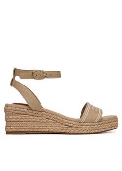 Tommy Hilfiger Espadryle Tommy Hilfiger Espad Mid Wedge FW0FW08805 Beżowy ze sklepu MODIVO w kategorii Espadryle damskie - zdjęcie 179130843