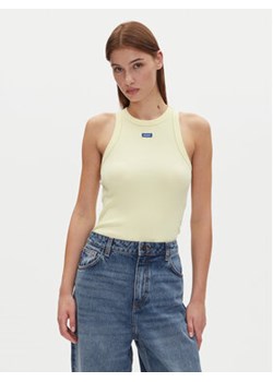 HUGO Top Easy Tank_B 50508857 Żółty Slim Fit ze sklepu MODIVO w kategorii Bluzki damskie - zdjęcie 179131722