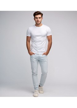 Koszulka męska t-shirt gładki biały Recea ze sklepu Recea.pl w kategorii T-shirty męskie - zdjęcie 179133201