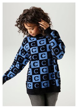 Aniston Sweter w kolorze czarno-niebieskim ze sklepu Limango Polska w kategorii Swetry damskie - zdjęcie 179135344