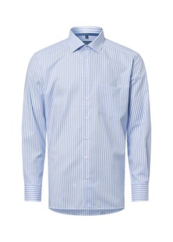 Andrew James Męska koszula biznesowa - non-iron Mężczyźni Regular Fit Bawełna jasnoniebieski w paski ze sklepu vangraaf w kategorii Koszule męskie - zdjęcie 179137430