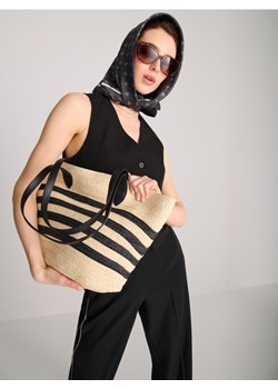 Sinsay - Pleciona torebka shopper na ramię - wielobarwny ze sklepu Sinsay w kategorii Torby letnie - zdjęcie 179142322