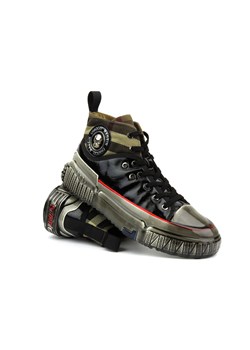 Skórzane sneakersy - JOHN DOUBARE CC2883, czarne ze sklepu ulubioneobuwie w kategorii Buty sportowe męskie - zdjęcie 179144710