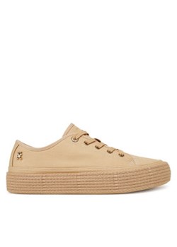 Tommy Hilfiger Espadryle Vulc Espadrille Sneaker FW0FW08404 Beżowy ze sklepu MODIVO w kategorii Espadryle damskie - zdjęcie 179154621