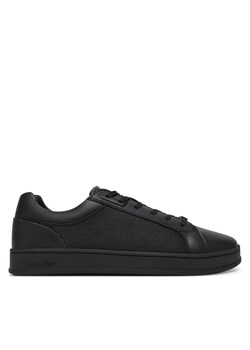 Sneakersy Calvin Klein Low Top Lace Up Eyelet Jaq Mono HM0HM01815 Czarny ze sklepu eobuwie.pl w kategorii Buty sportowe męskie - zdjęcie 179155700
