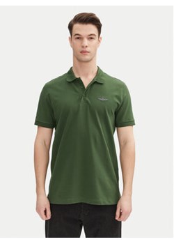 Aeronautica Militare Polo 251PO1843P191 Zielony Regular Fit ze sklepu MODIVO w kategorii T-shirty męskie - zdjęcie 179156222