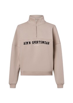 Aim'n Damskie spodnie Troyer - Varsity Sweat Half Zip Kobiety Bawełna beżowy jednolity - id: 736997-0001-09970 - marki Aim'n - 179157933 Aim'n Damskie spodnie Troyer - Varsity Sweat Half Zip Kobiety Bawełna beżowy jednolity ze sklepu vangraaf w kategorii Bluzy damskie - zdjęcie 179157933