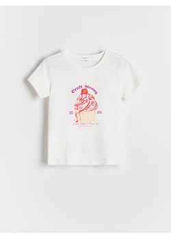 Reserved - T-shirt z nadrukiem - wielobarwny ze sklepu Reserved w kategorii Bluzki dziewczęce - zdjęcie 179159782