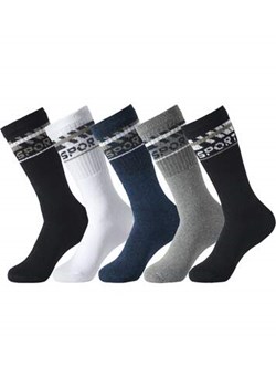 Zestaw 5 par sportowych, półdługich skarpet ze sklepu Atlas For Men w kategorii Skarpetki męskie - zdjęcie 179162274