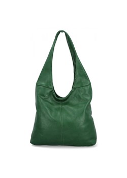 Uniwersalne Torebki Damskie Shopper Bag firmy Hernan HB0141 Zielona ze sklepu PaniTorbalska w kategorii Torby Shopper bag - zdjęcie 179163583