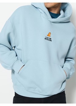Sinsay - Bluza hoodie Garfield - błękitny ze sklepu Sinsay w kategorii Bluzy męskie - zdjęcie 179167122