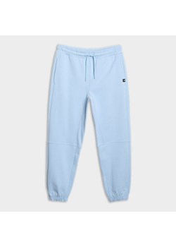 Męskie spodnie dresowe joggery 4F 4FRSS25TTROM1375 - niebieskie ze sklepu Sportstylestory.com w kategorii Spodnie męskie - zdjęcie 179170712