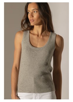 Perfect Cashmere Kaszmirowy top &quot;Vanesia&quot; w kolorze szarym ze sklepu Limango Polska w kategorii Bluzki damskie - zdjęcie 179173242