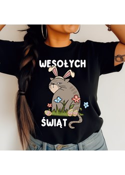 Koszulka na Wielkanoc - wesołych świąt z śmiesznym zajączkiem ze sklepu Time For Fashion w kategorii Bluzki damskie - zdjęcie 179173900