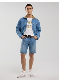 Koszulka męska z nadrukiem biała Stelian 100 ze sklepu Big Star w kategorii T-shirty męskie - zdjęcie 179178981