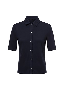 Opus Sweter damski z krótkim rękawem - Seblusi Kobiety granatowy jednolity ze sklepu vangraaf w kategorii Bluzki damskie - zdjęcie 179179512