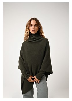 AUTHENTIC CASHMERE Kaszmirowe ponczo &quot;Meryl&quot; w kolorze khaki ze sklepu Limango Polska w kategorii Poncza - zdjęcie 179179671