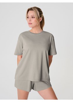 Sinsay - Bluza z krótkim rękawem - beżowy ze sklepu Sinsay w kategorii Bluzy damskie - zdjęcie 179180892