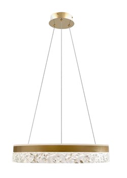 Złota lampa wisząca w stylu glamour - M099-Lutoni ze sklepu Edinos.pl w kategorii Lampy sufitowe - zdjęcie 179183744