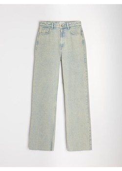 Sinsay - Jeansy wide leg high waist - zielony ze sklepu Sinsay w kategorii Jeansy damskie - zdjęcie 179185812