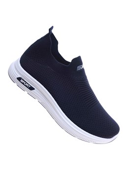 Wsuwane ażurowe granatowe męskie buty sportowe /D9-3 17390 GF285/ ze sklepu Pantofelek24.pl w kategorii Buty sportowe męskie - zdjęcie 179186531