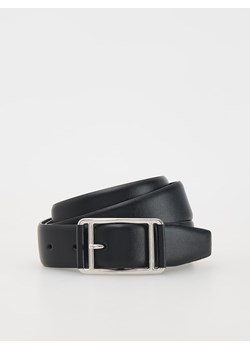 Reserved - Skórzany pasek - czarny ze sklepu Reserved w kategorii Paski męskie - zdjęcie 179186932