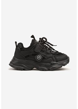 Czarne Buty Sportowe Sneakersy na Grubej Podeszwie w Stylu Streetwearowym Zelriti ze sklepu renee.pl w kategorii Buty sportowe dziecięce - zdjęcie 179191224