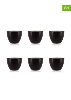 Ogo Living Kubki (6 szt.) w kolorze czarnym do espresso - 220 ml ze sklepu Limango Polska w kategorii Kubki - zdjęcie 179199361