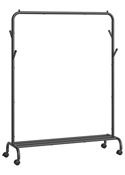 SONGMICS Garderoba stojąca w kolorze czarnym - 103,5 x 155 x 41 cm ze sklepu Limango Polska w kategorii Szafy - zdjęcie 179199963