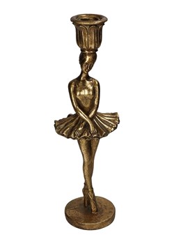 Kersten Świecznik &quot;Ballerina&quot; w kolorze złotym - 29 x Ø 9 cm ze sklepu Limango Polska w kategorii Świeczniki - zdjęcie 179200212
