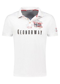 Geographical Norway Koszulka polo &quot;Kason&quot; w kolorze białym ze sklepu Limango Polska w kategorii T-shirty męskie - zdjęcie 179200453